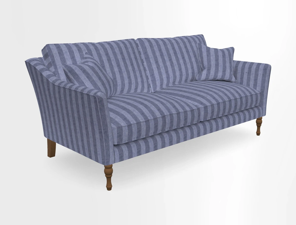 Brunel 3 Seater Sofa in V&A Threads of India Mughal Garden Safari Hunter