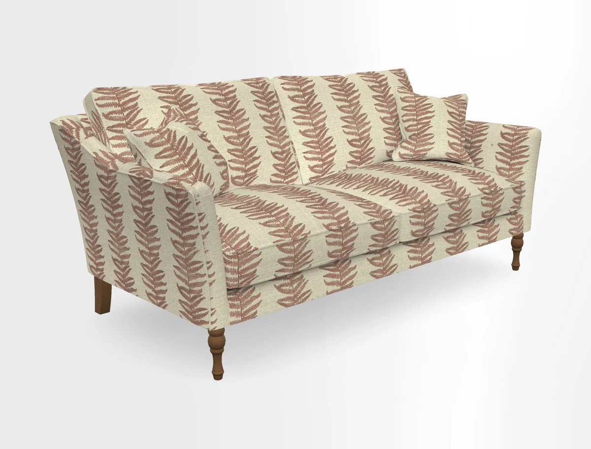 Brunel 3 Seater Sofa in V&A Threads of India Mughal Garden Safari Hunter