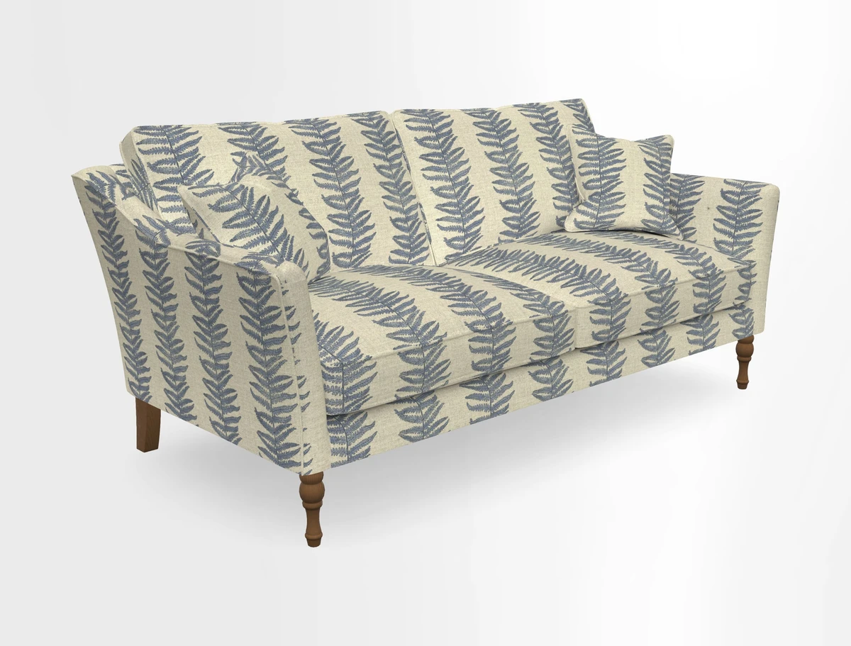 Brunel 3 Seater Sofa in V&A Threads of India Mughal Garden Safari Hunter