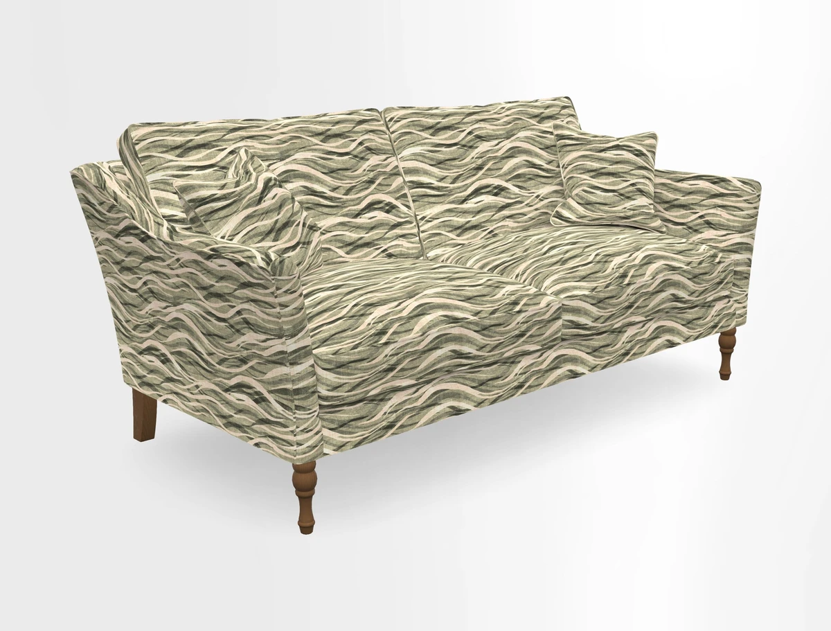 Brunel 3 Seater Sofa in V&A Threads of India Mughal Garden Safari Hunter