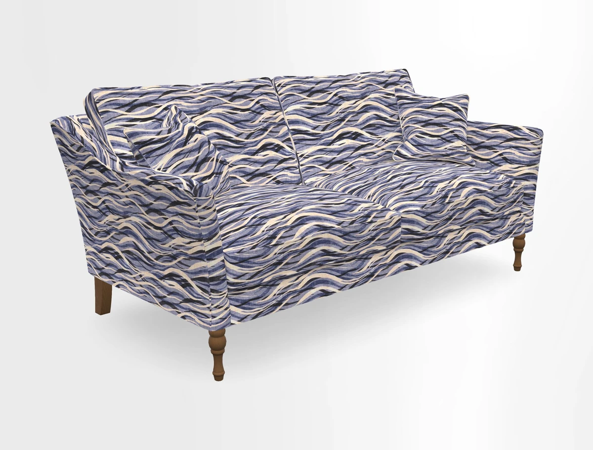 Brunel 3 Seater Sofa in V&A Threads of India Mughal Garden Safari Hunter