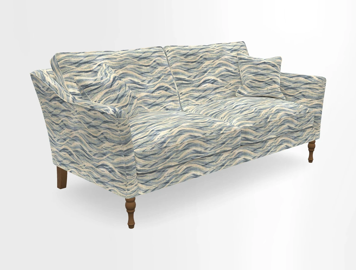 Brunel 3 Seater Sofa in V&A Threads of India Mughal Garden Safari Hunter