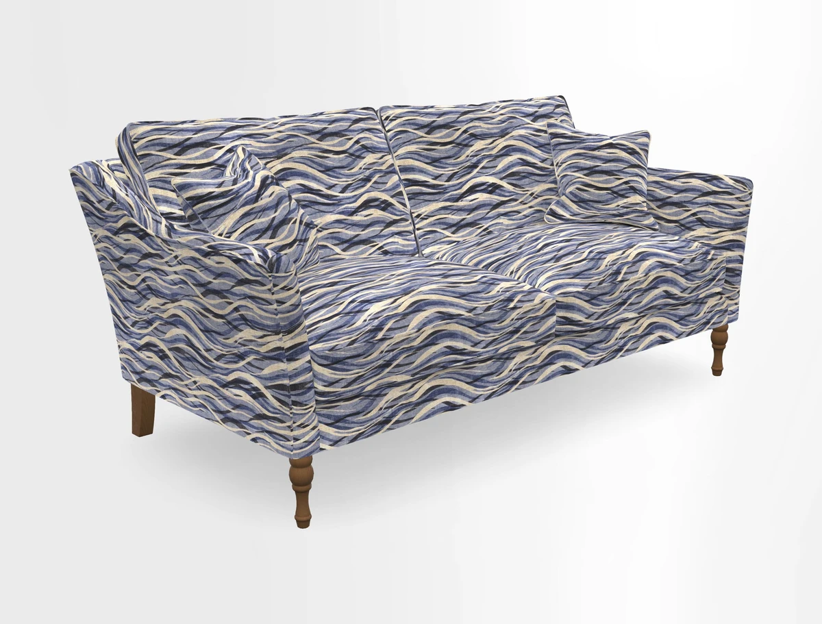 Brunel 3 Seater Sofa in V&A Threads of India Mughal Garden Safari Hunter