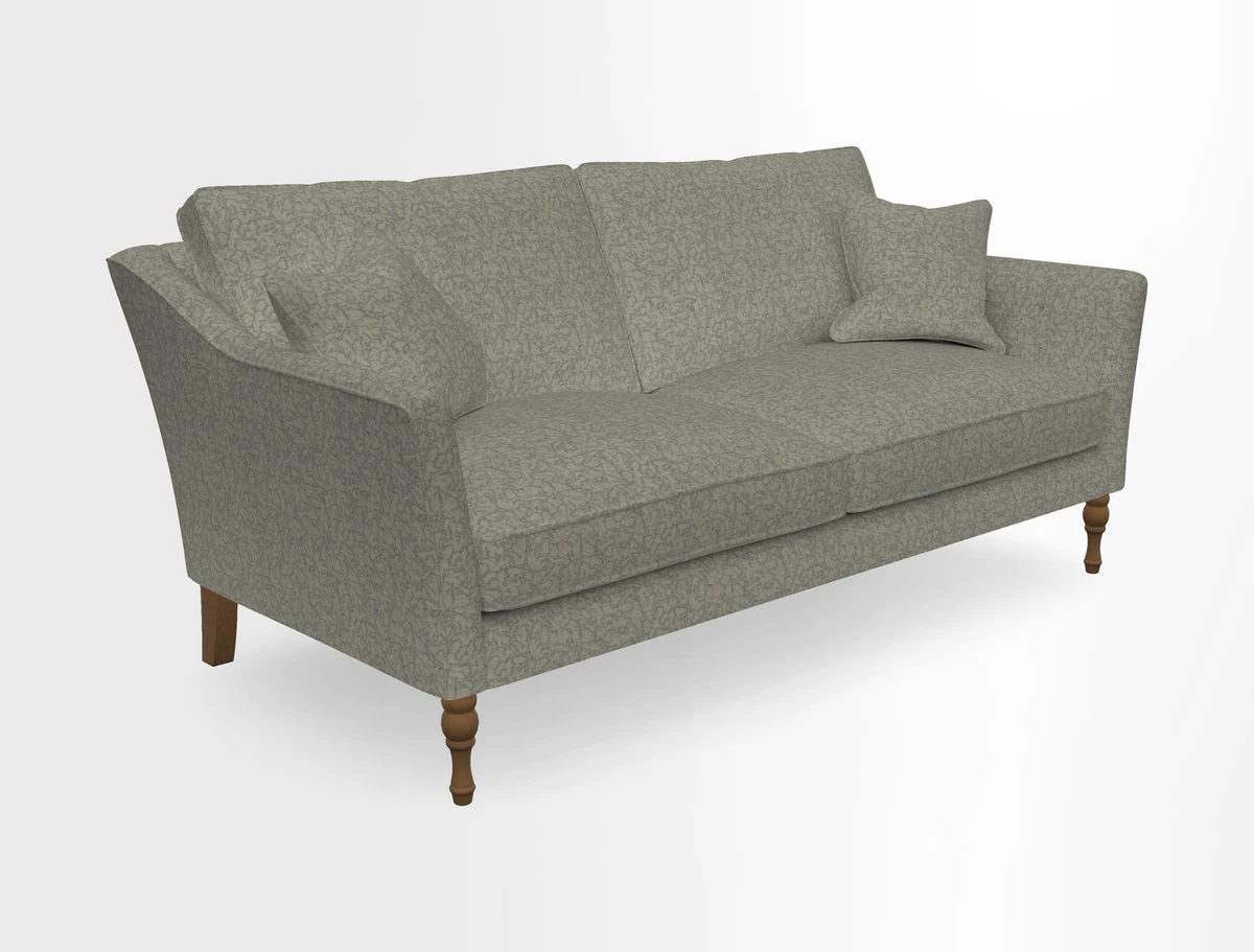 Brunel 3 Seater Sofa in V&A Threads of India Mughal Garden Safari Hunter