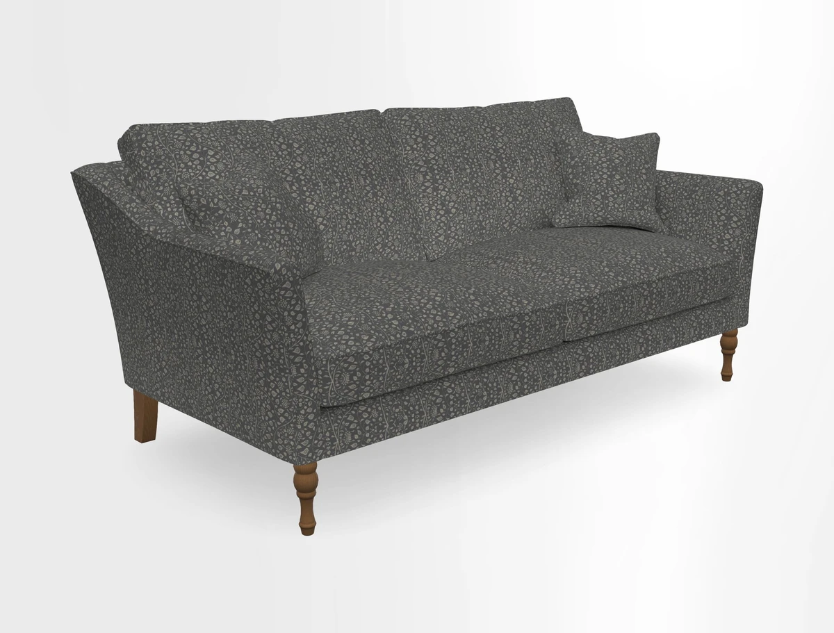 Brunel 3 Seater Sofa in V&A Threads of India Mughal Garden Safari Hunter