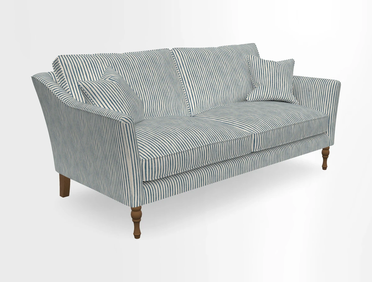 Brunel 3 Seater Sofa in V&A Threads of India Mughal Garden Safari Hunter