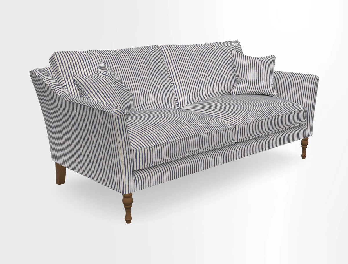 Brunel 3 Seater Sofa in V&A Threads of India Mughal Garden Safari Hunter