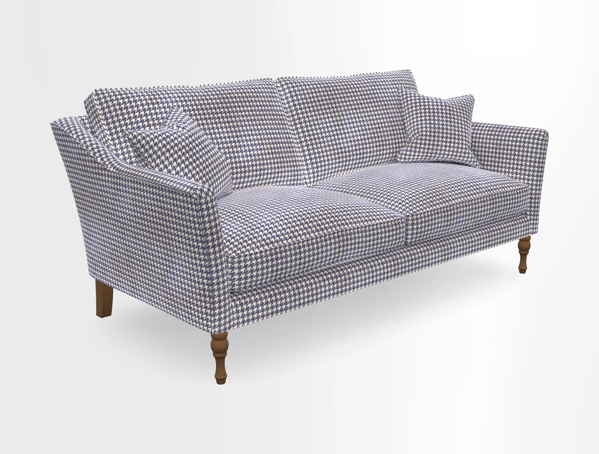 Brunel 3 Seater Sofa in V&A Threads of India Mughal Garden Safari Hunter