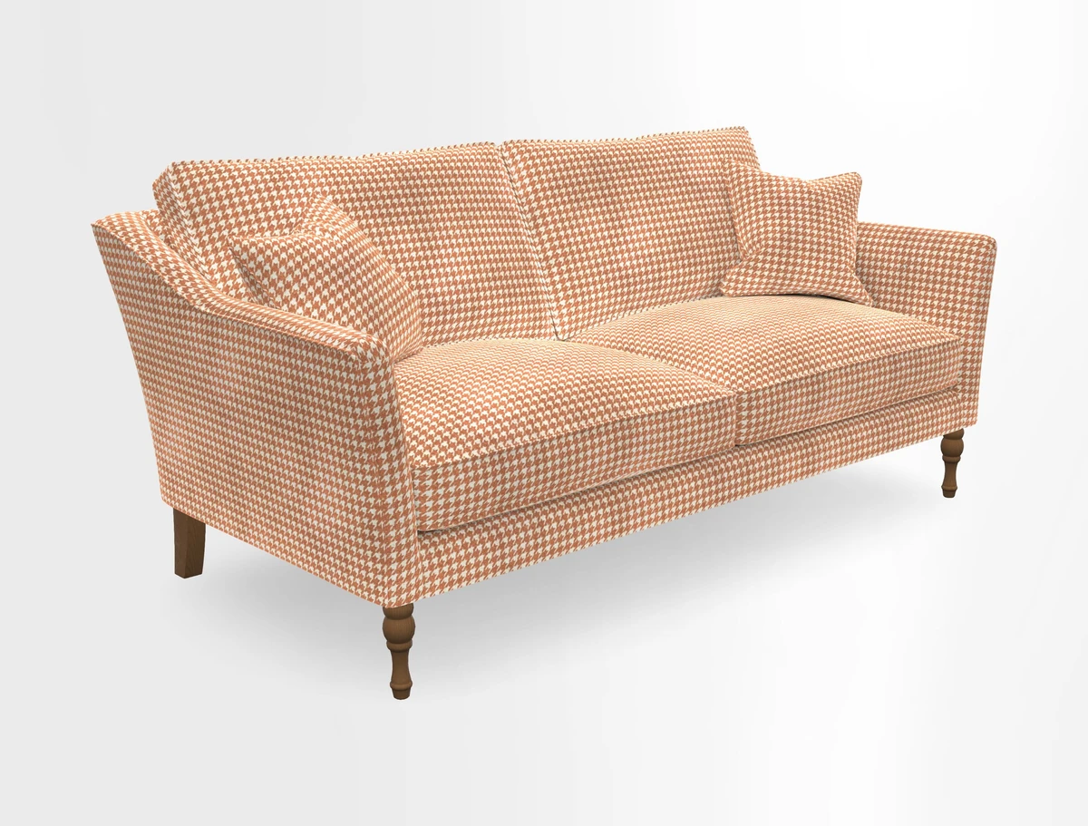 Brunel 3 Seater Sofa in V&A Threads of India Mughal Garden Safari Hunter