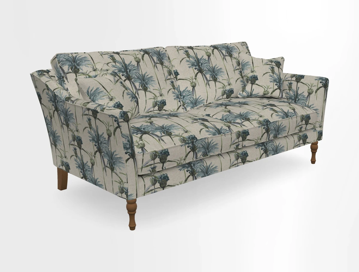 Brunel 3 Seater Sofa in V&A Threads of India Mughal Garden Safari Hunter