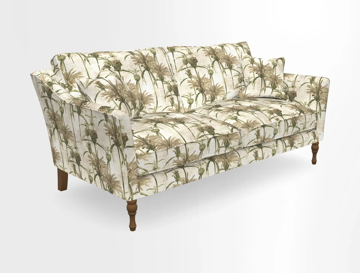 Brunel 3 Seater Sofa in V&A Threads of India Mughal Garden Safari Hunter