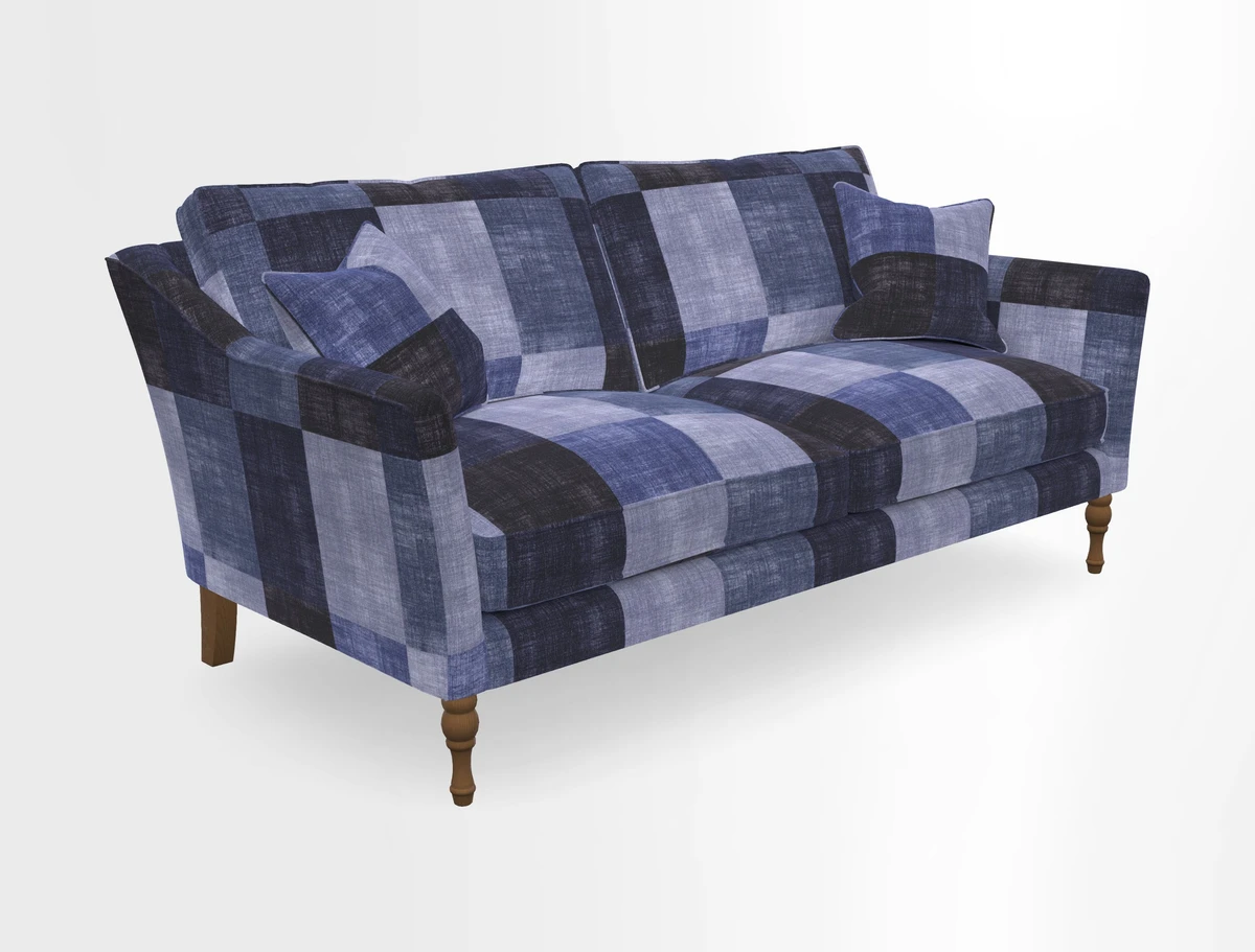 Brunel 3 Seater Sofa in V&A Threads of India Mughal Garden Safari Hunter