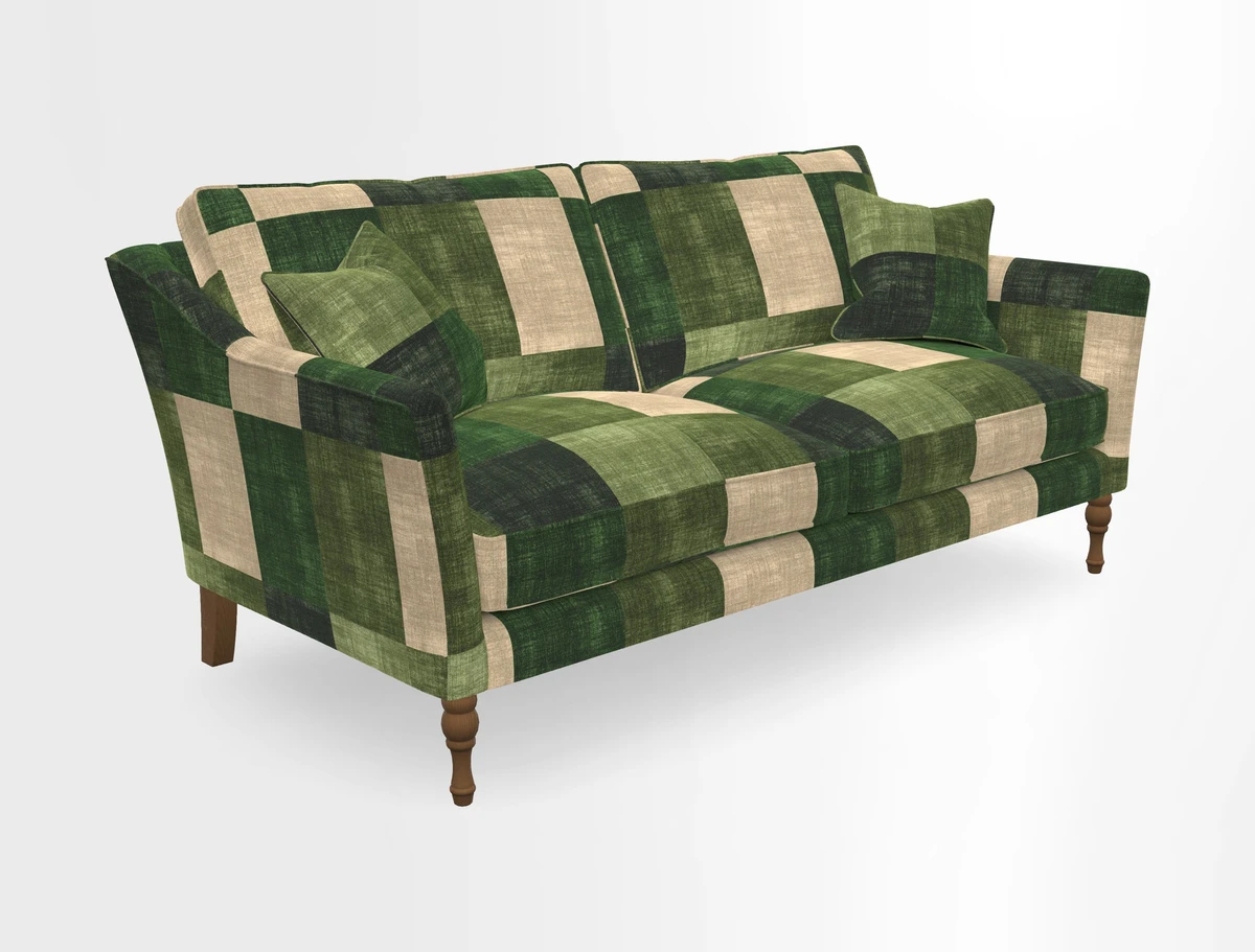 Brunel 3 Seater Sofa in V&A Threads of India Mughal Garden Safari Hunter