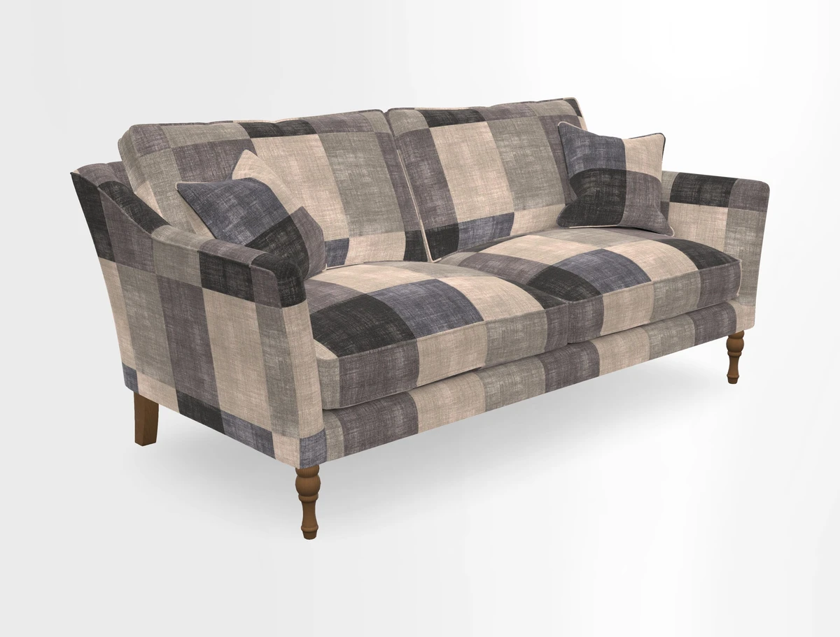Brunel 3 Seater Sofa in V&A Threads of India Mughal Garden Safari Hunter