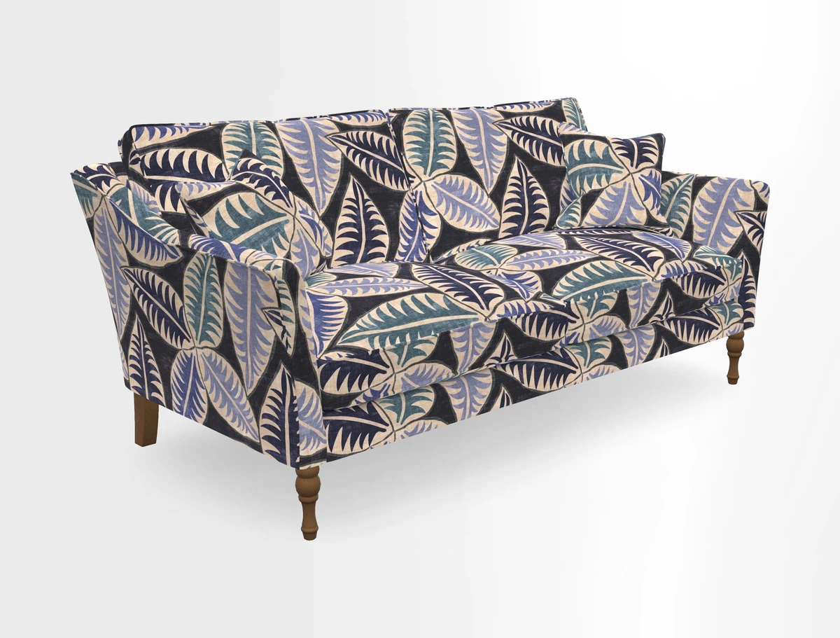 Brunel 3 Seater Sofa in V&A Threads of India Mughal Garden Safari Hunter