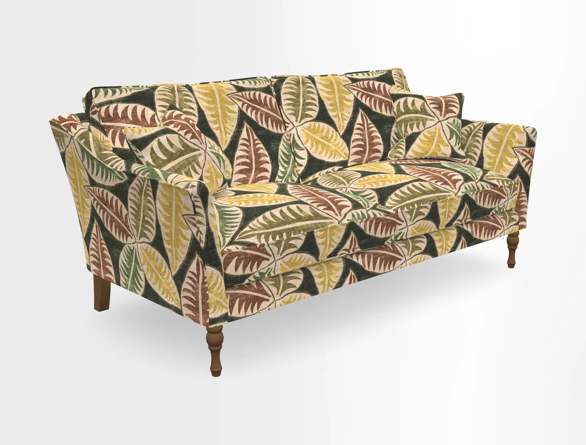 Brunel 3 Seater Sofa in V&A Threads of India Mughal Garden Safari Hunter