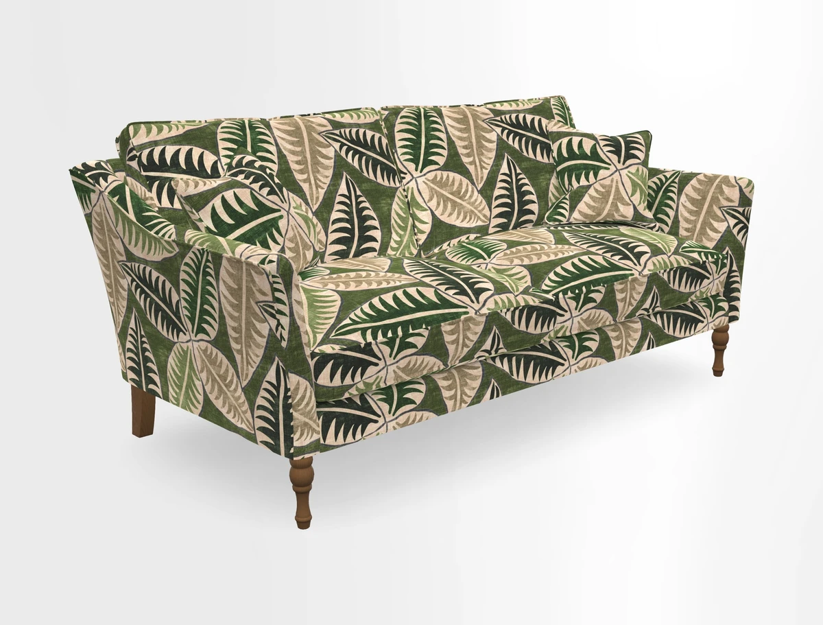 Brunel 3 Seater Sofa in V&A Threads of India Mughal Garden Safari Hunter