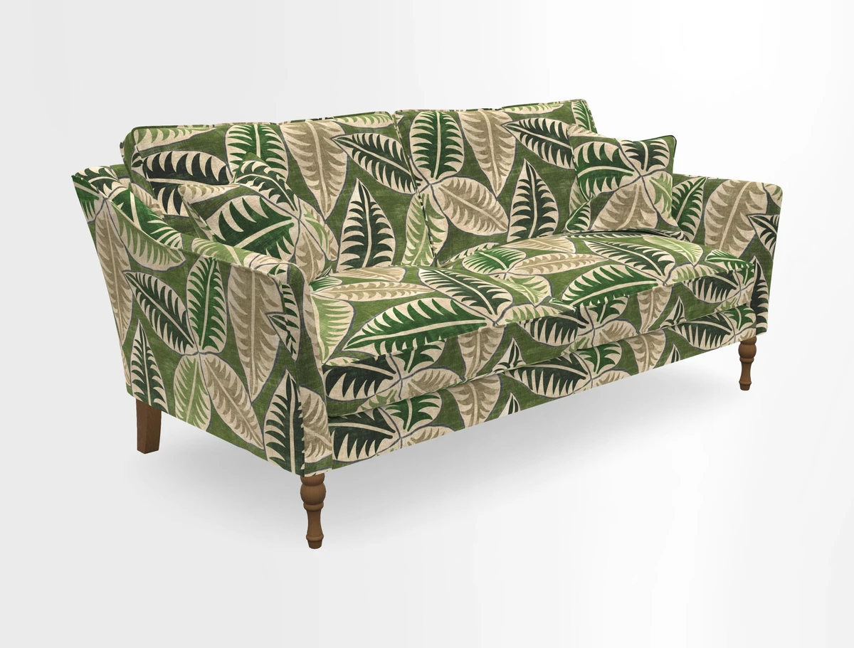 Brunel 3 Seater Sofa in V&A Threads of India Mughal Garden Safari Hunter