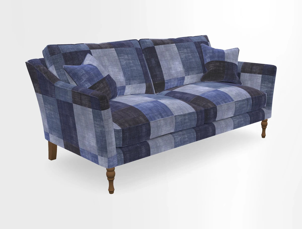 Brunel 3 Seater Sofa in V&A Threads of India Mughal Garden Safari Hunter
