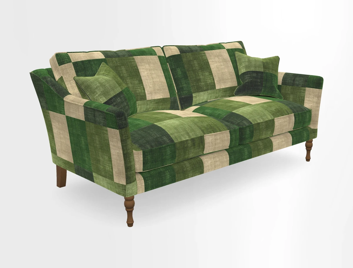 Brunel 3 Seater Sofa in V&A Threads of India Mughal Garden Safari Hunter