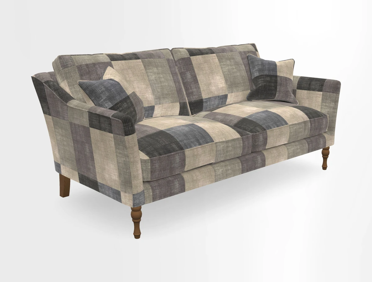 Brunel 3 Seater Sofa in V&A Threads of India Mughal Garden Safari Hunter