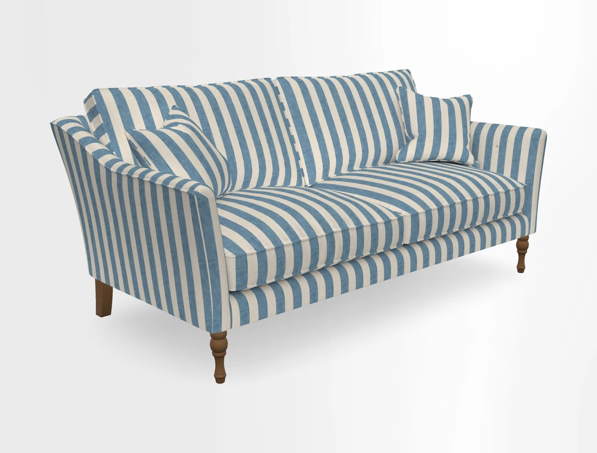 Brunel 3 Seater Sofa in V&A Threads of India Mughal Garden Safari Hunter