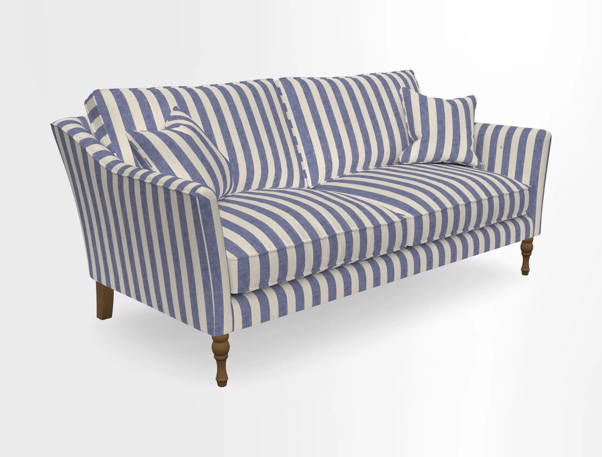 Brunel 3 Seater Sofa in V&A Threads of India Mughal Garden Safari Hunter