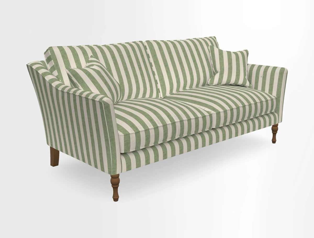 Brunel 3 Seater Sofa in V&A Threads of India Mughal Garden Safari Hunter