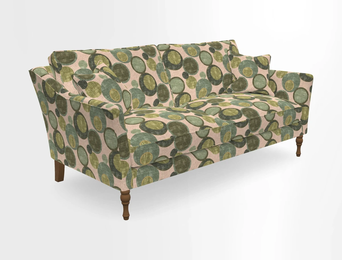 Brunel 3 Seater Sofa in V&A Threads of India Mughal Garden Safari Hunter