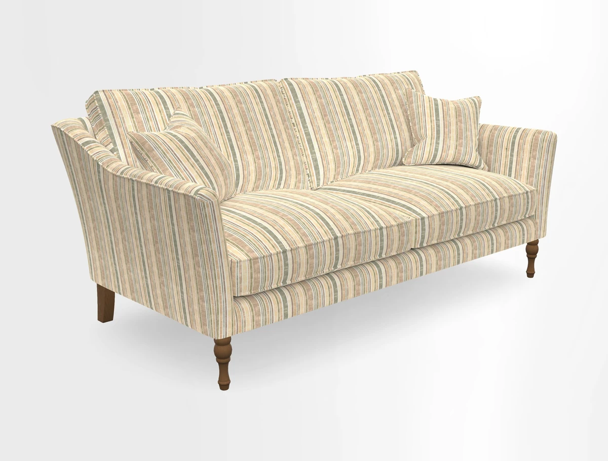 Brunel 3 Seater Sofa in V&A Threads of India Mughal Garden Safari Hunter