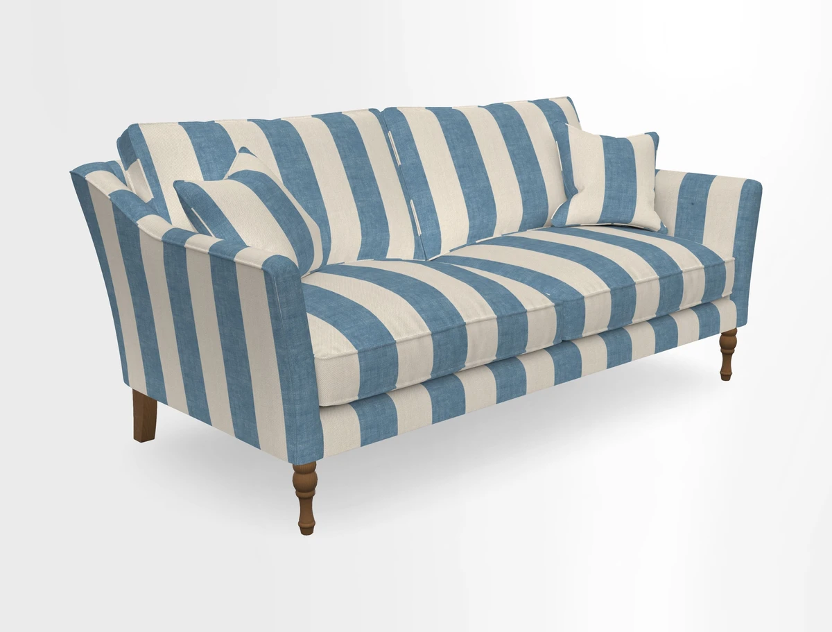 Brunel 3 Seater Sofa in V&A Threads of India Mughal Garden Safari Hunter