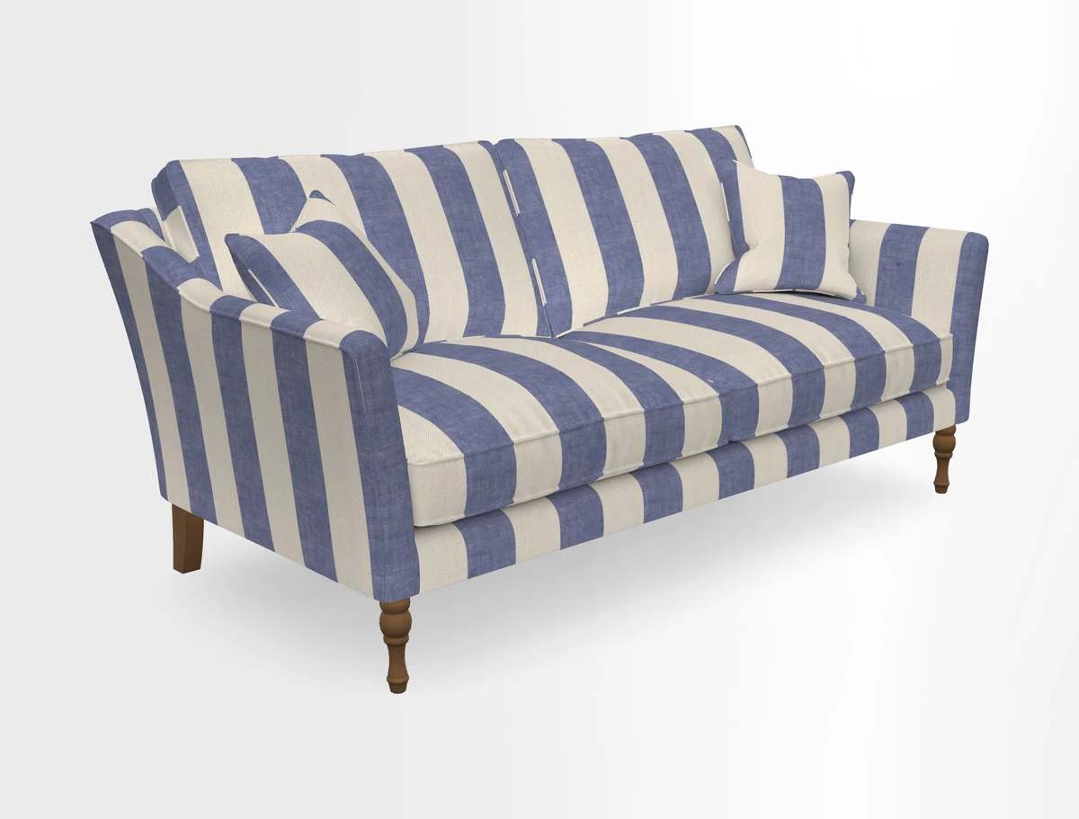 Brunel 3 Seater Sofa in V&A Threads of India Mughal Garden Safari Hunter