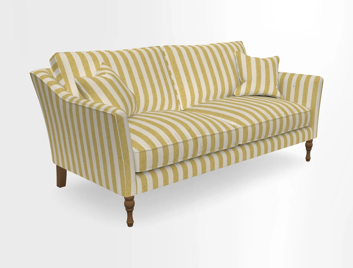 Brunel 3 Seater Sofa in V&A Threads of India Mughal Garden Safari Hunter