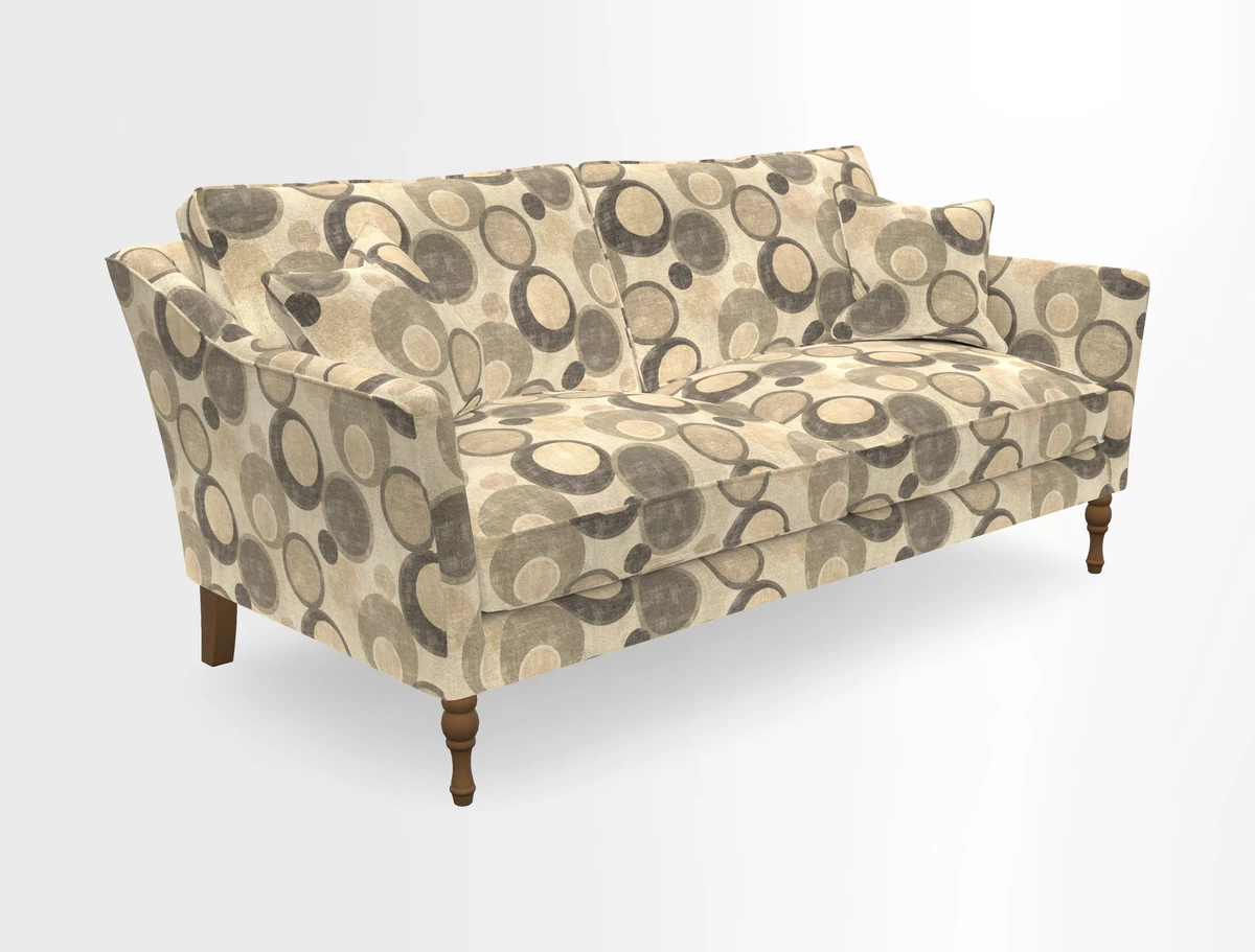 Brunel 3 Seater Sofa in V&A Threads of India Mughal Garden Safari Hunter