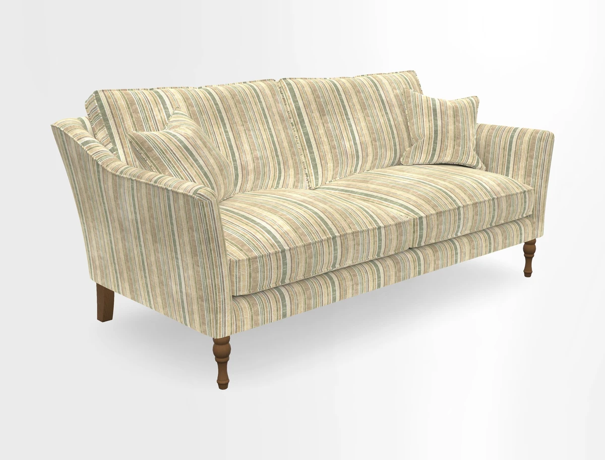 Brunel 3 Seater Sofa in V&A Threads of India Mughal Garden Safari Hunter