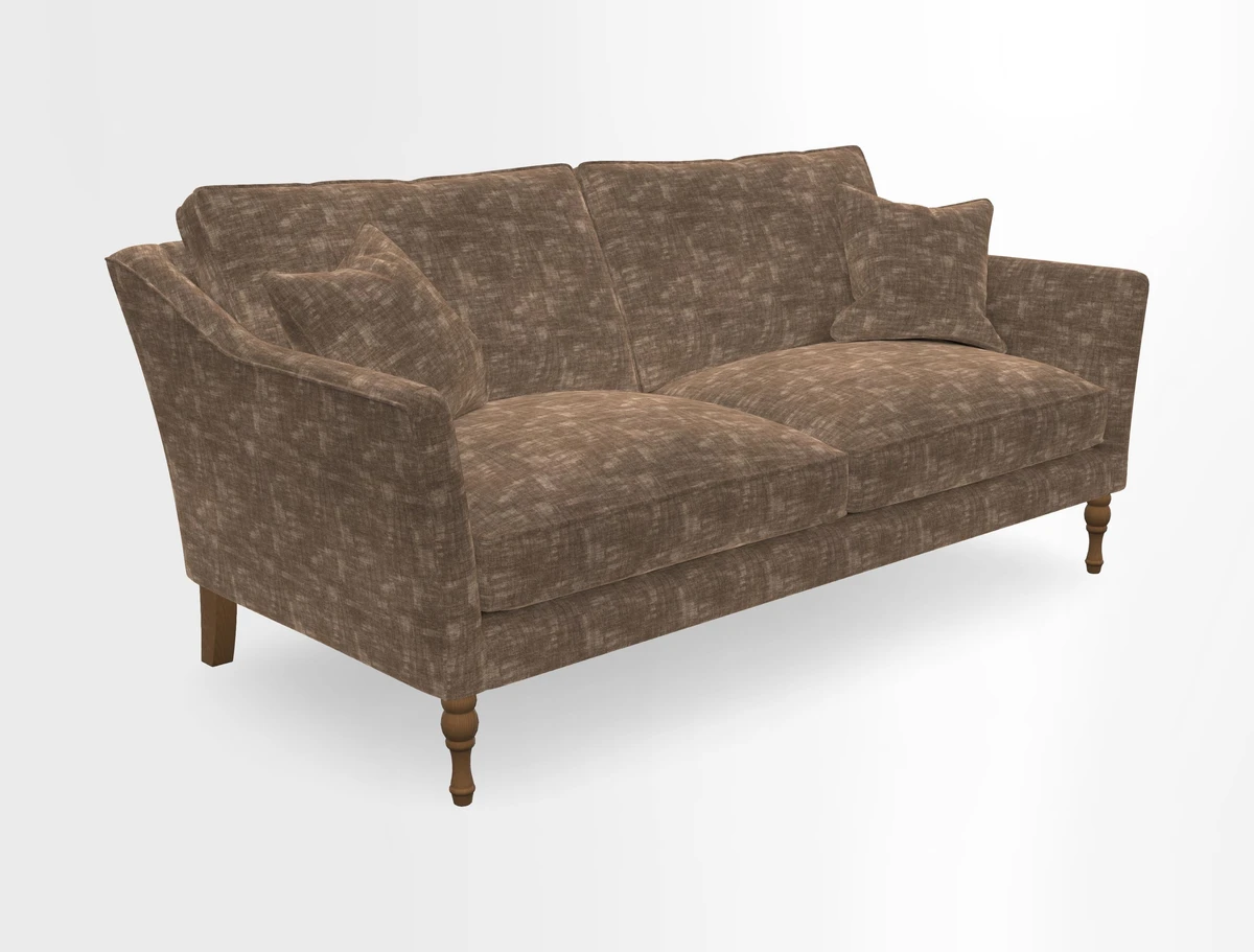 Brunel 3 Seater Sofa in V&A Threads of India Mughal Garden Safari Hunter