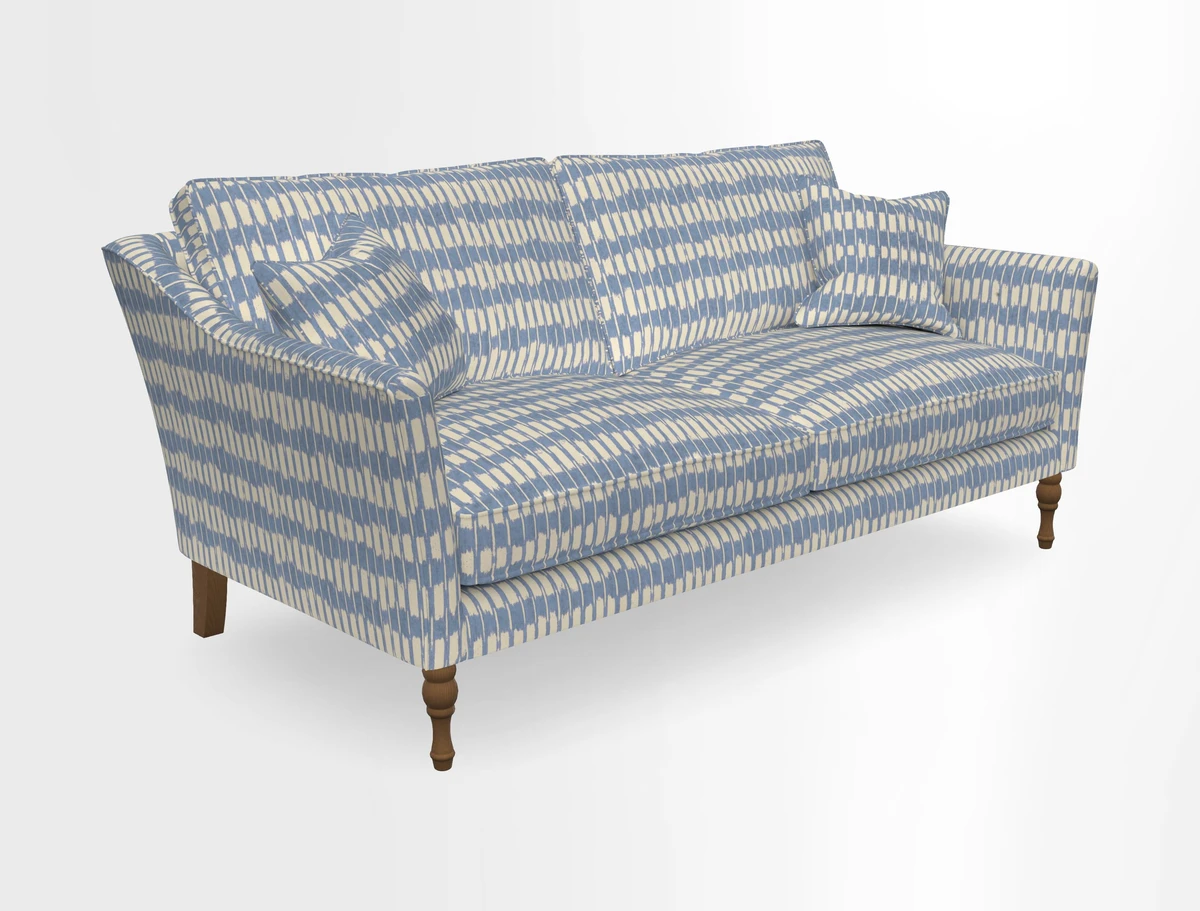 Brunel 3 Seater Sofa in V&A Threads of India Mughal Garden Safari Hunter