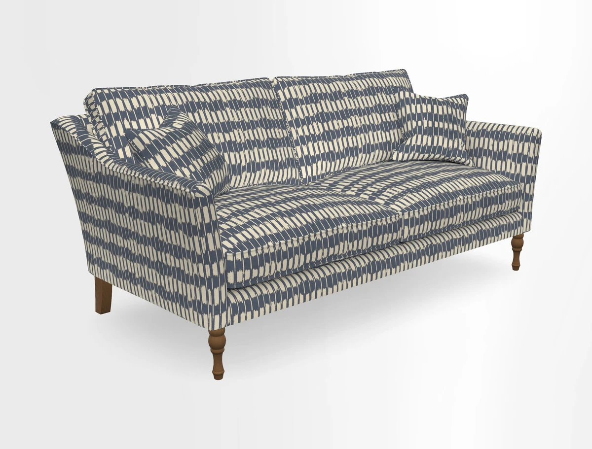 Brunel 3 Seater Sofa in V&A Threads of India Mughal Garden Safari Hunter
