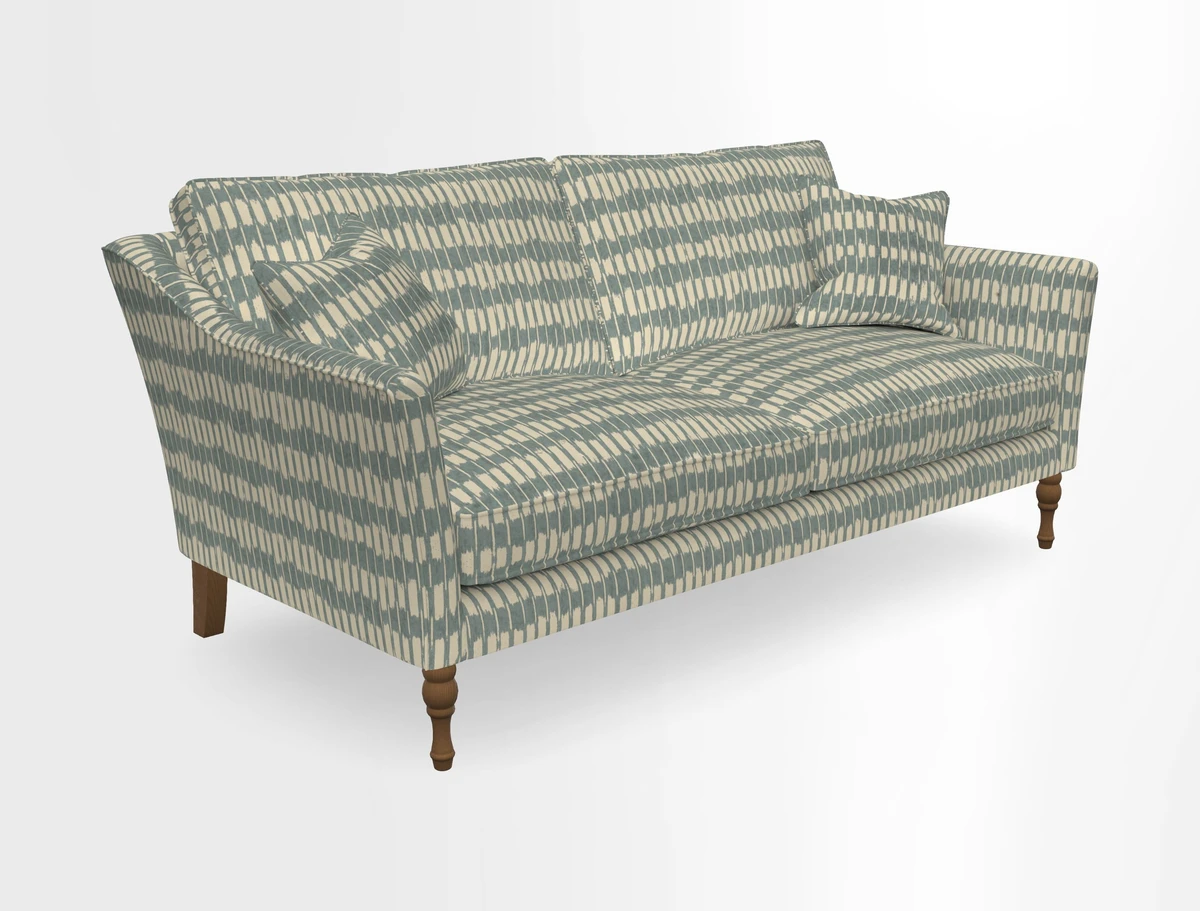 Brunel 3 Seater Sofa in V&A Threads of India Mughal Garden Safari Hunter