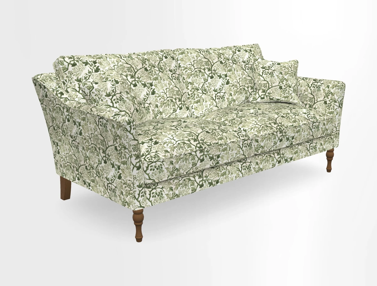 Brunel 3 Seater Sofa in V&A Threads of India Mughal Garden Safari Hunter