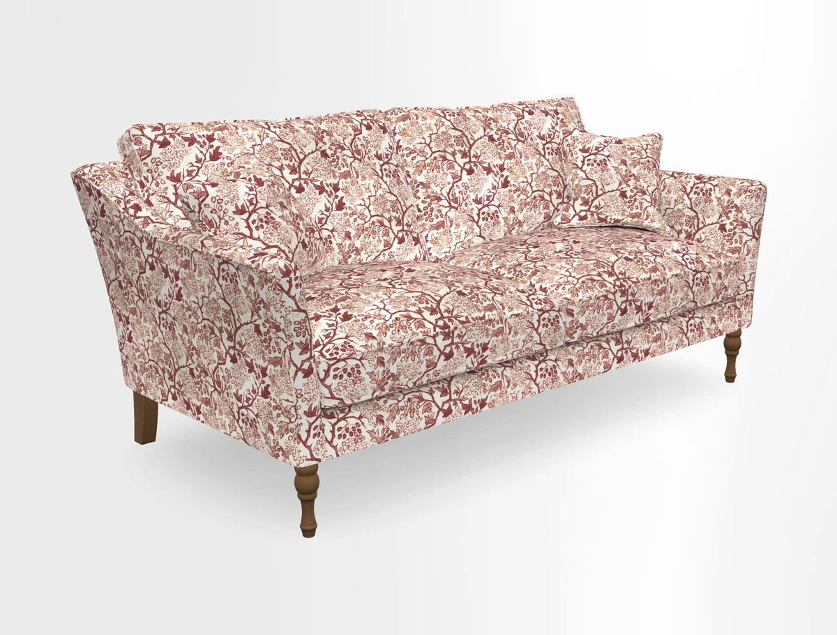 Brunel 3 Seater Sofa in V&A Threads of India Mughal Garden Safari Hunter