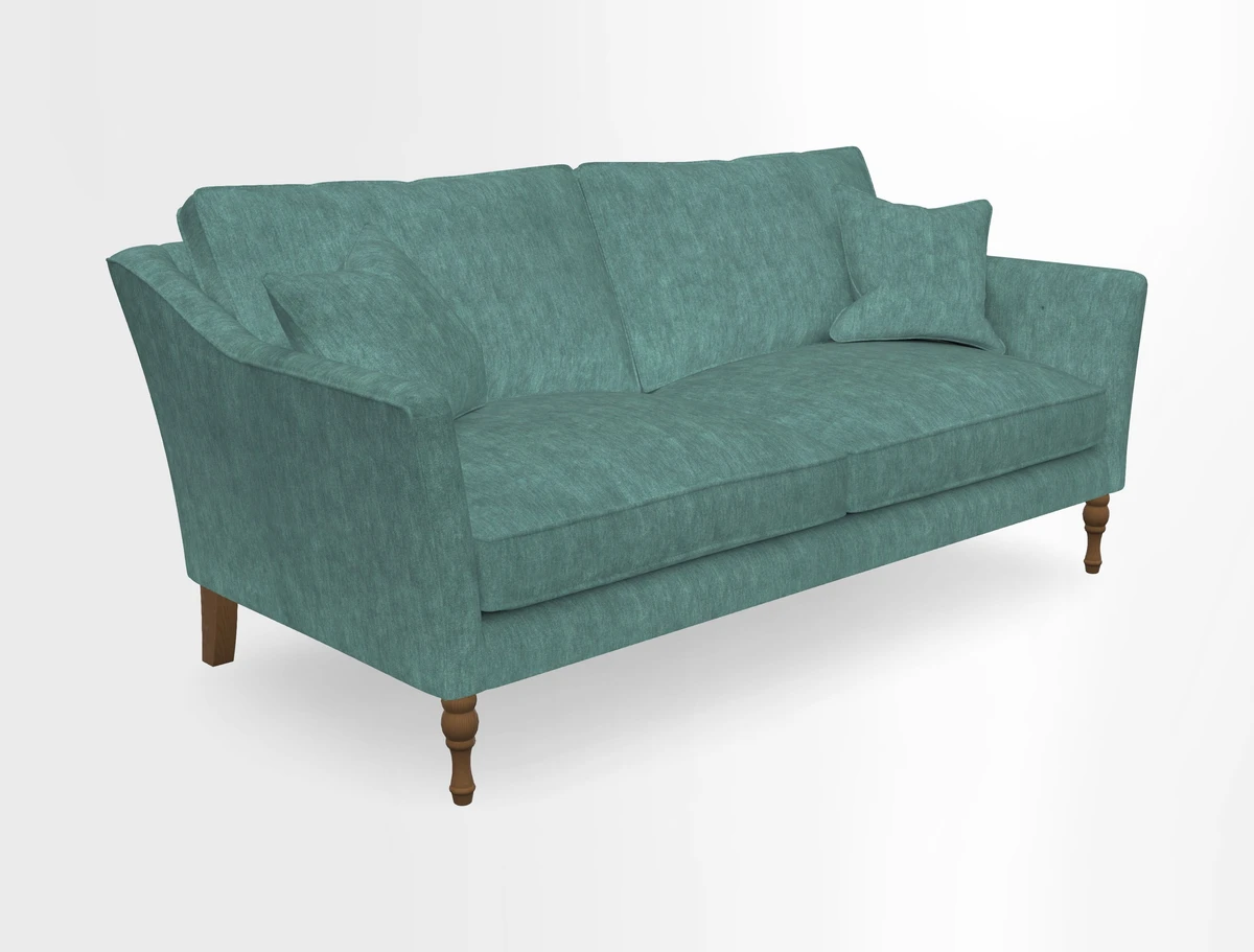 Brunel 3 Seater Sofa in V&A Threads of India Mughal Garden Safari Hunter