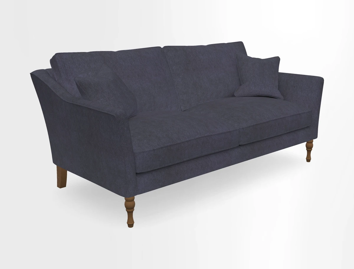 Brunel 3 Seater Sofa in V&A Threads of India Mughal Garden Safari Hunter