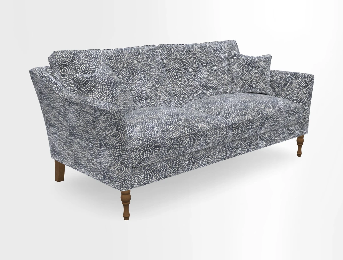 Brunel 3 Seater Sofa in V&A Threads of India Mughal Garden Safari Hunter