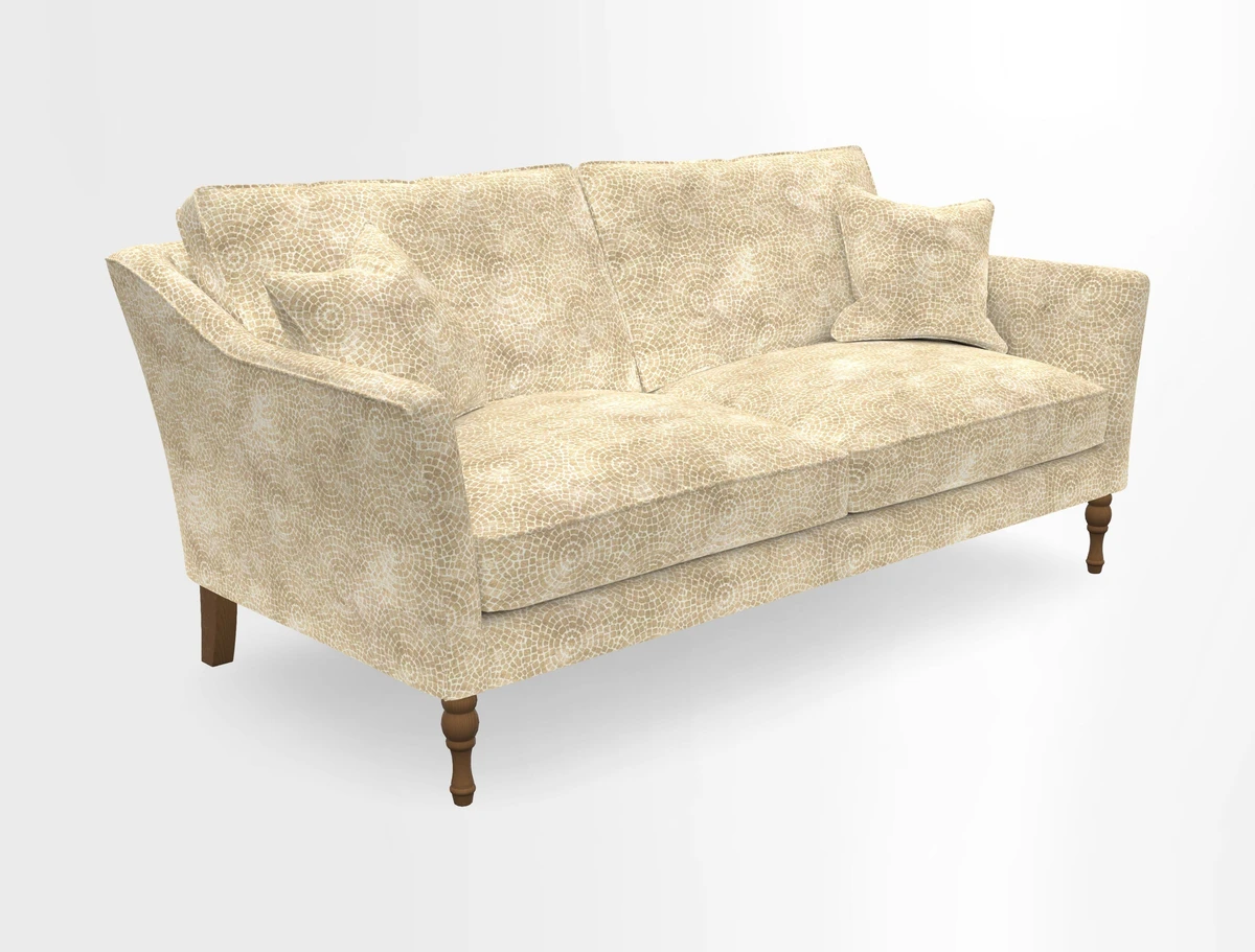 Brunel 3 Seater Sofa in V&A Threads of India Mughal Garden Safari Hunter