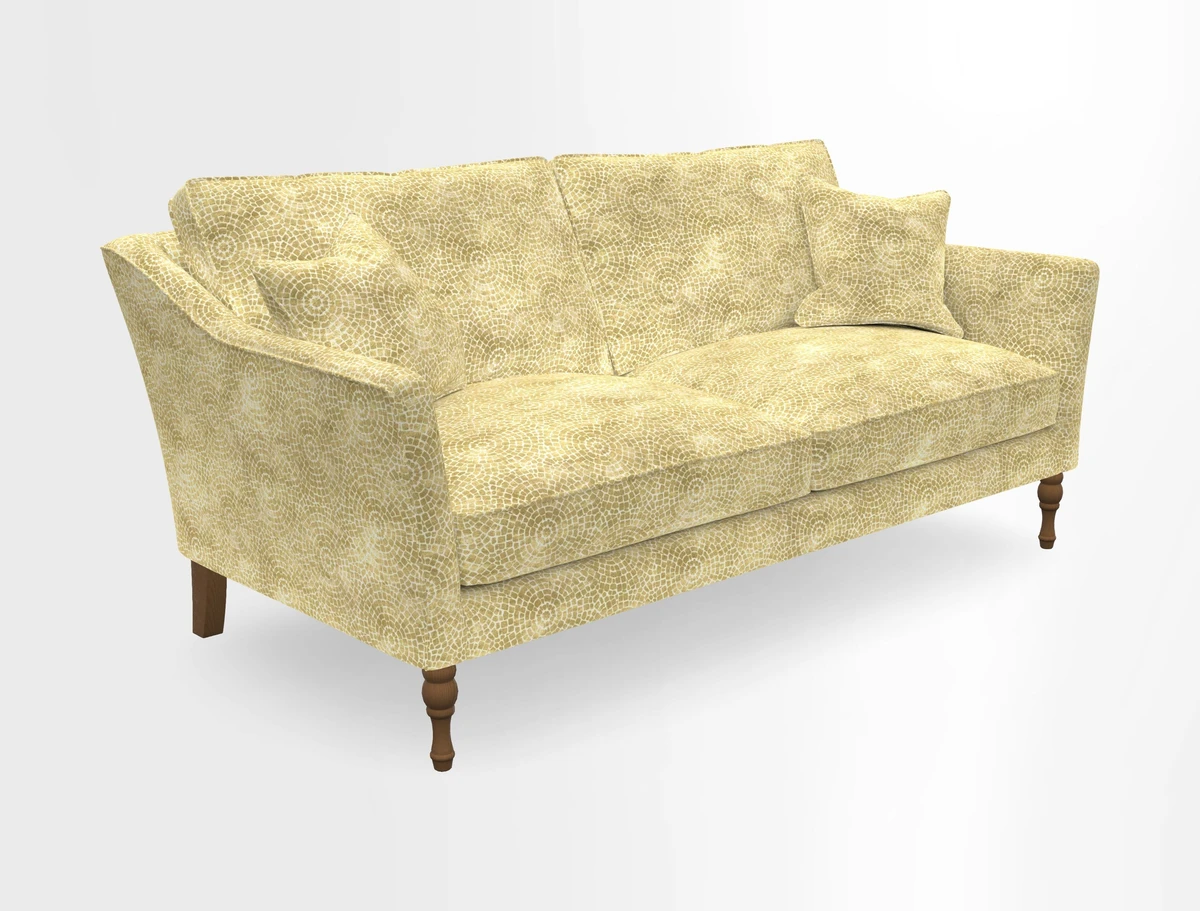 Brunel 3 Seater Sofa in V&A Threads of India Mughal Garden Safari Hunter