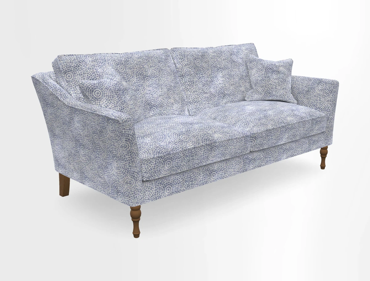 Brunel 3 Seater Sofa in V&A Threads of India Mughal Garden Safari Hunter