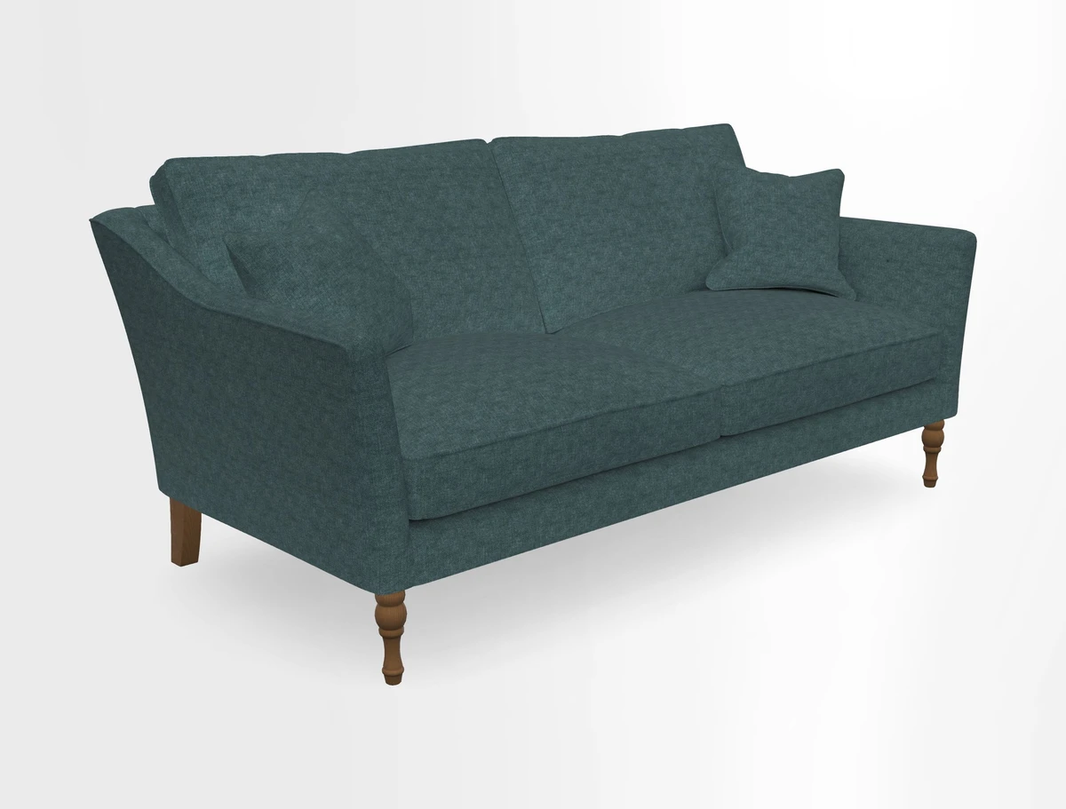 Brunel 3 Seater Sofa in V&A Threads of India Mughal Garden Safari Hunter