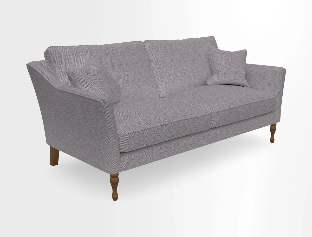Brunel 3 Seater Sofa in V&A Threads of India Mughal Garden Safari Hunter
