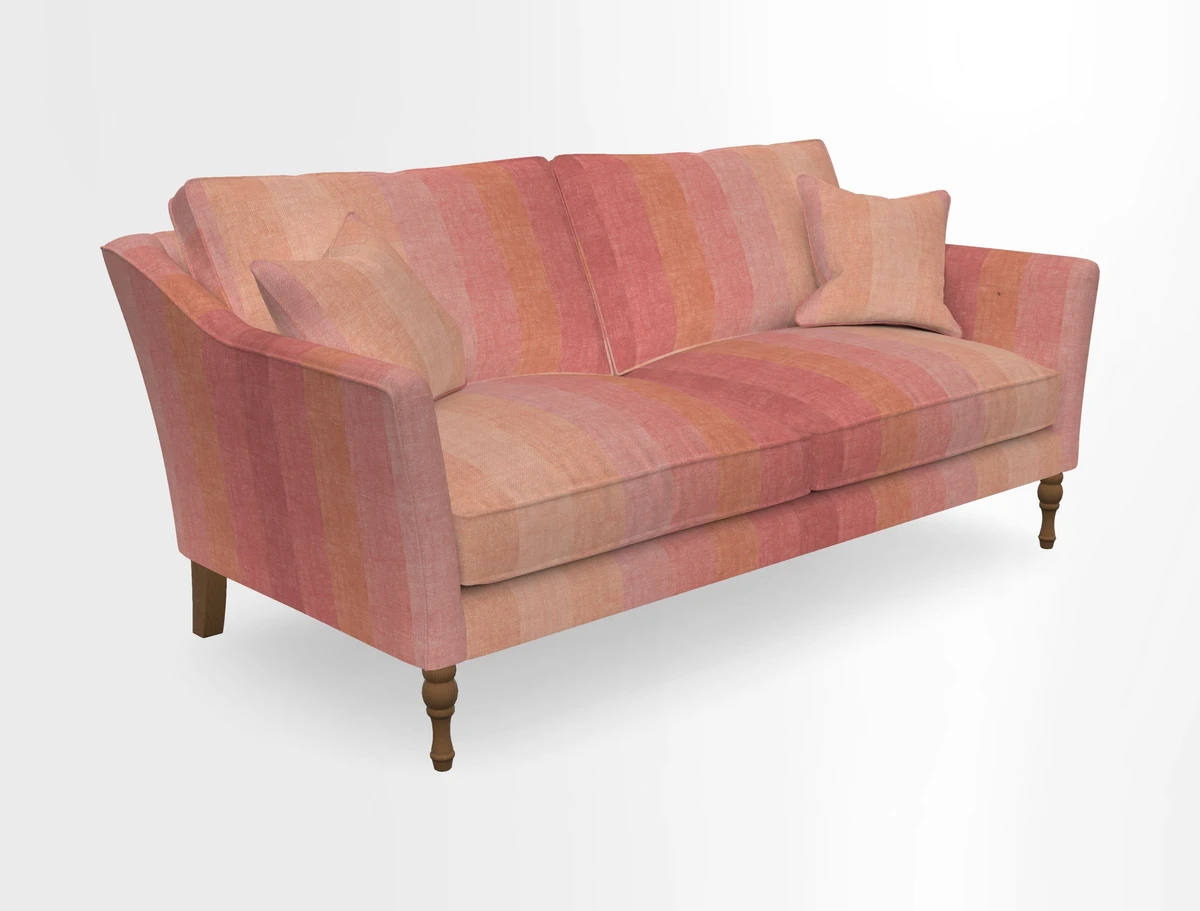 Brunel 3 Seater Sofa in V&A Threads of India Mughal Garden Safari Hunter